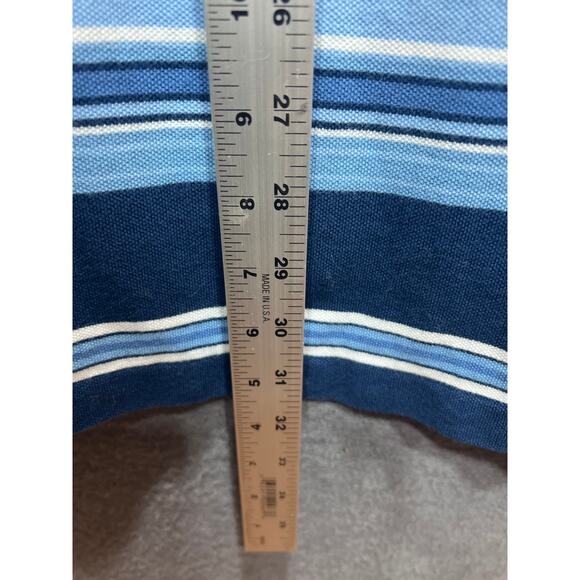 Polo Ralph Lauren Polo Blue/White Stripe Knit Yellow Pony Mens Size Large - Picture 9 of 9
